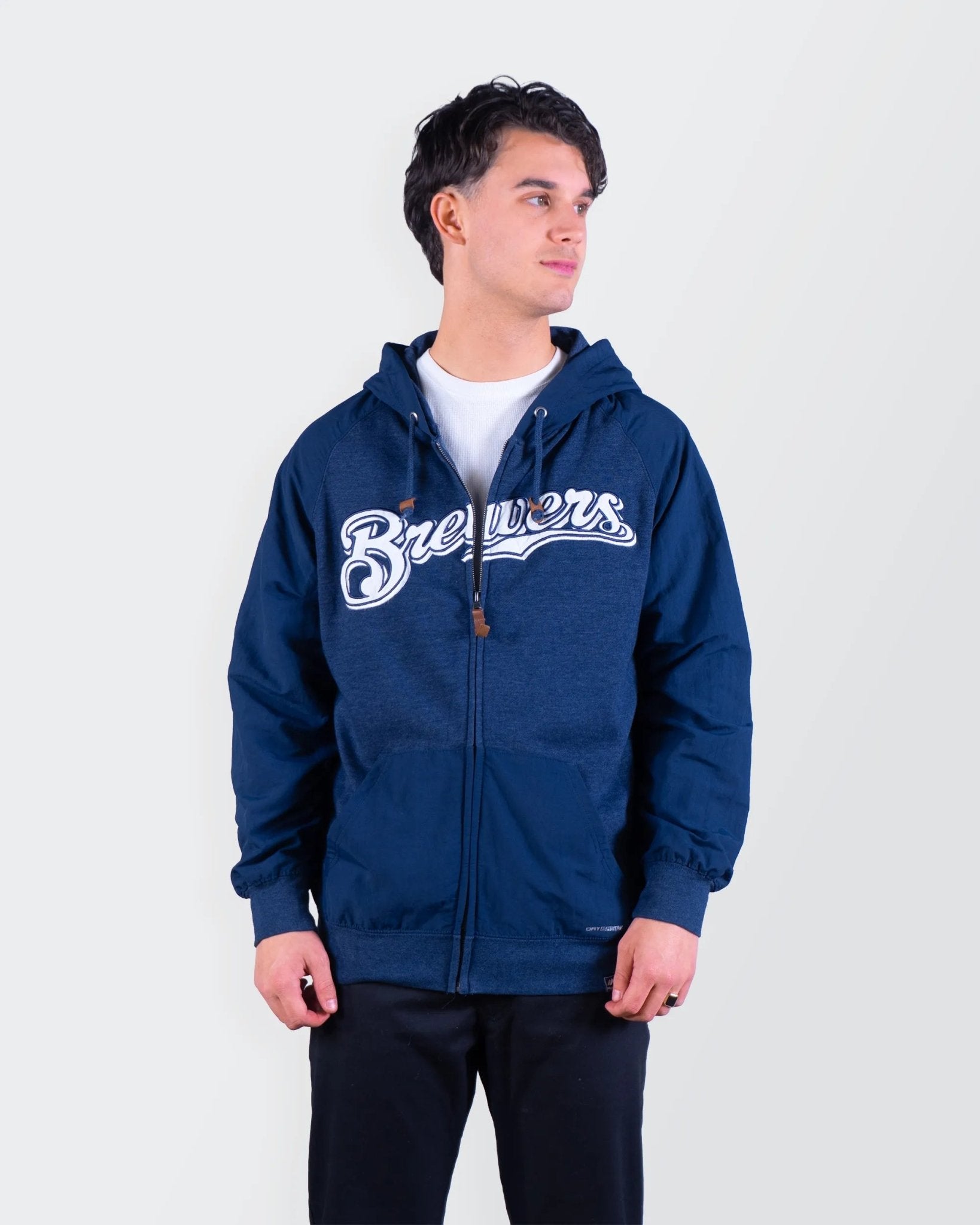 Navy Full - Zip Hoodie - L