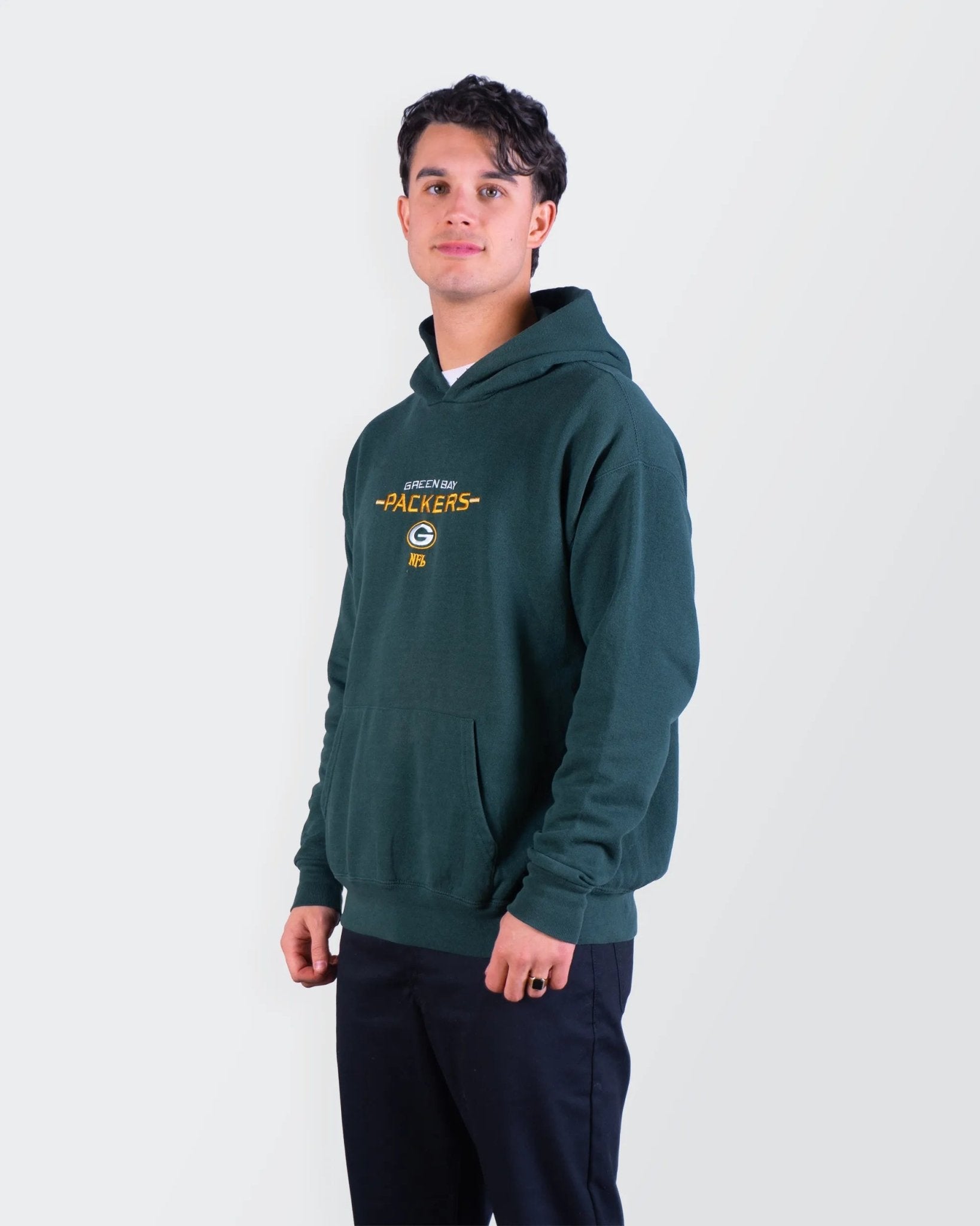 NFL Green Cotton Hoodie - M