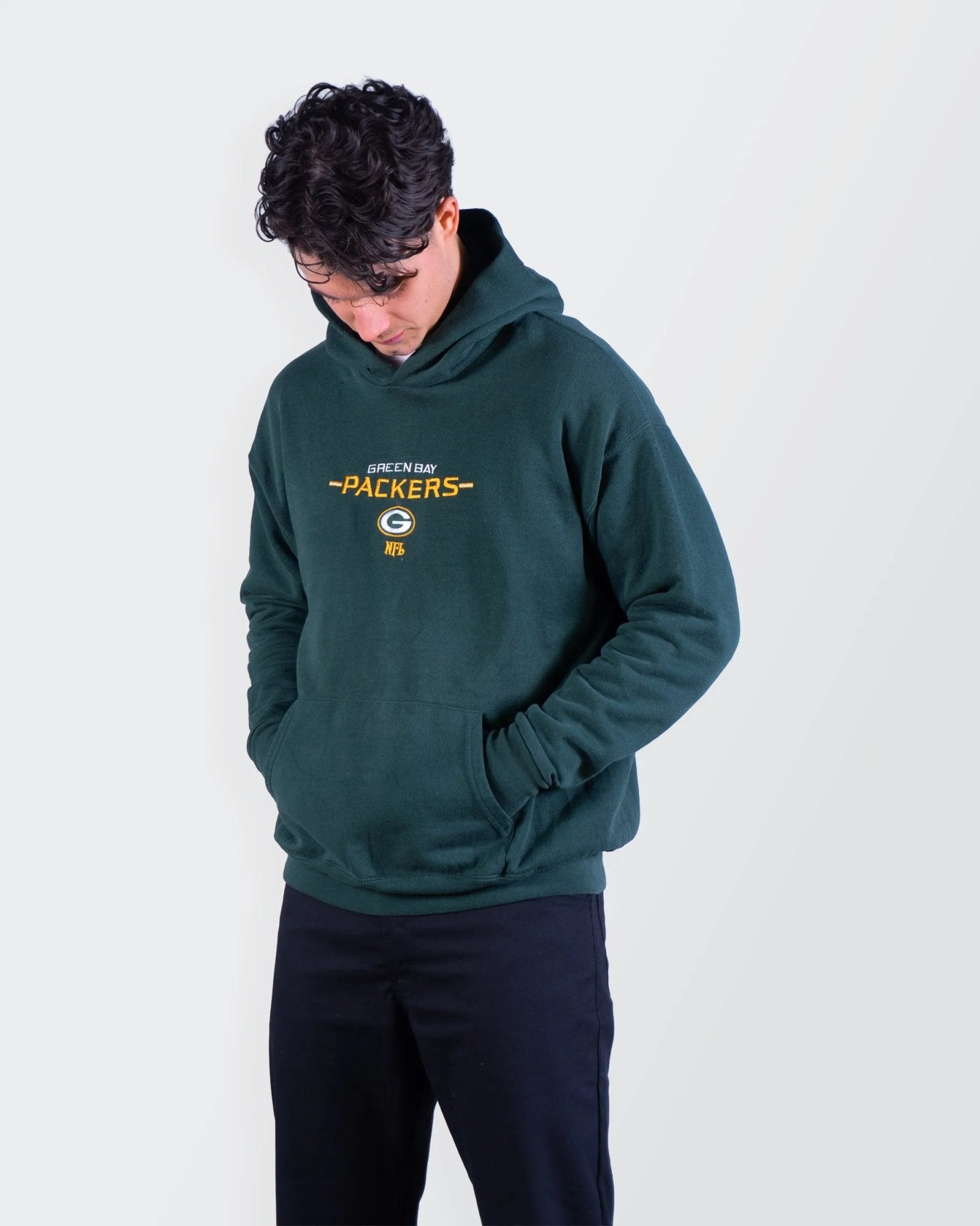 NFL Green Cotton Hoodie - M