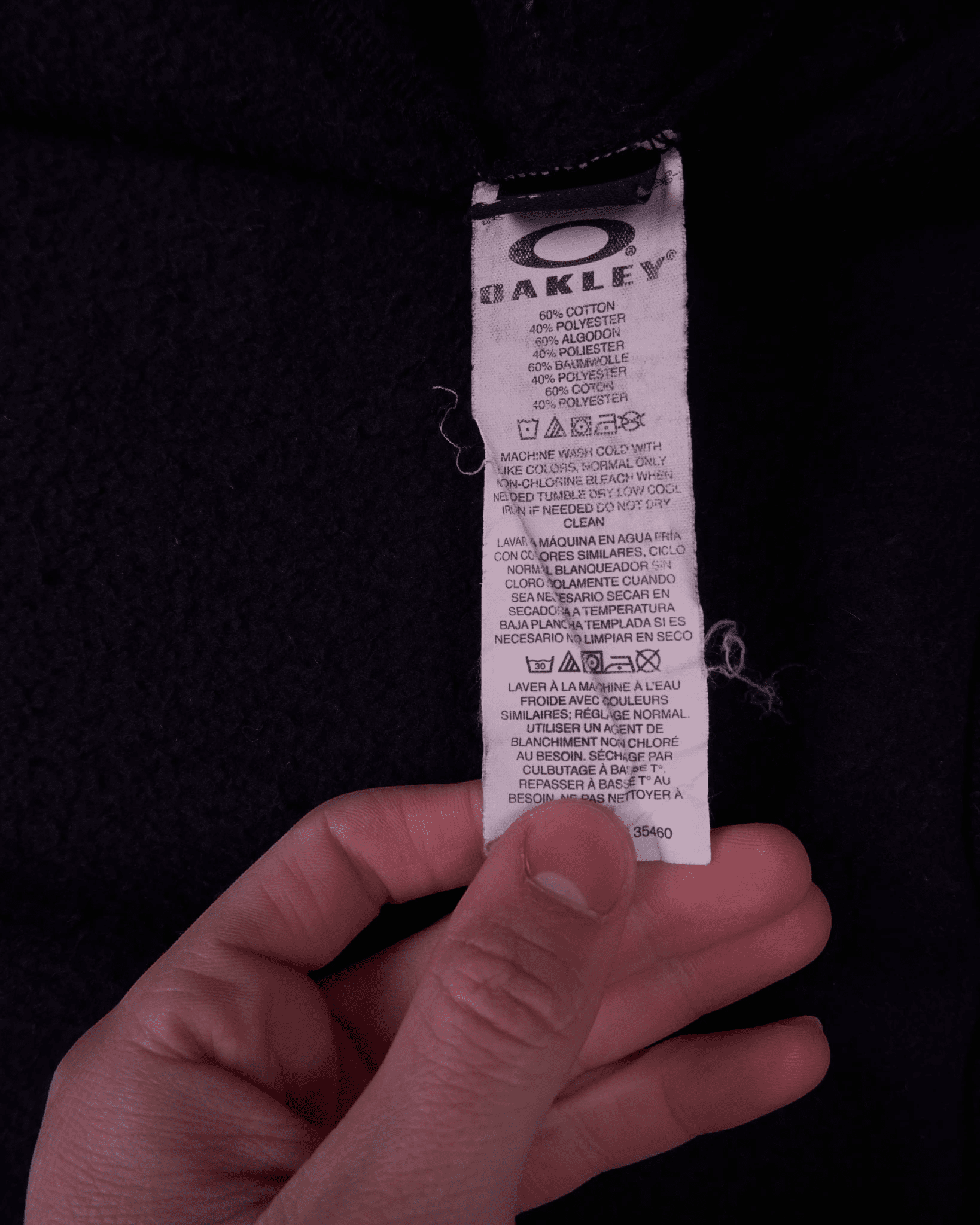 Oakley Black Full - zip Hoodie - XL