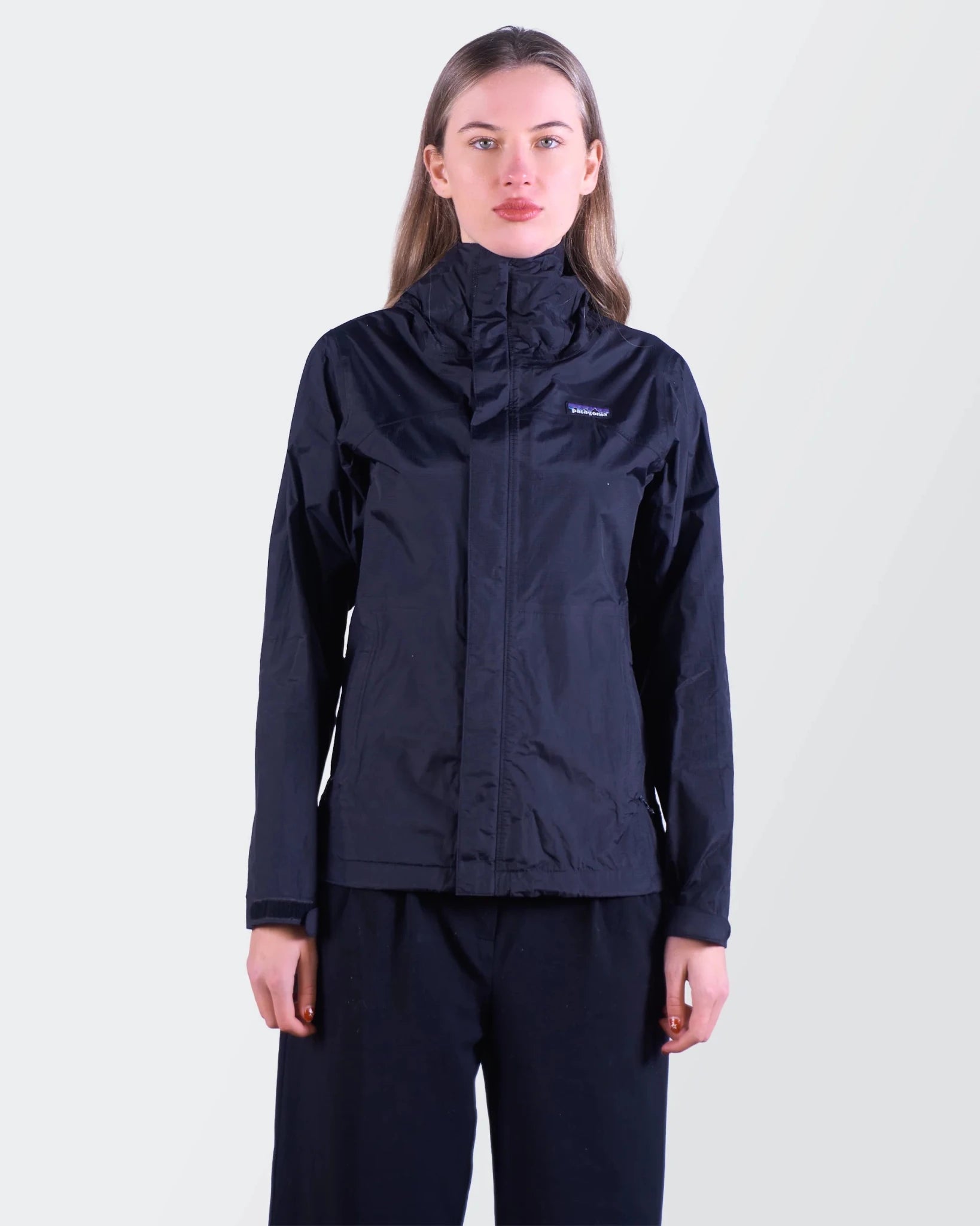 Patagonia Navy Nylon Rain Jacket - S