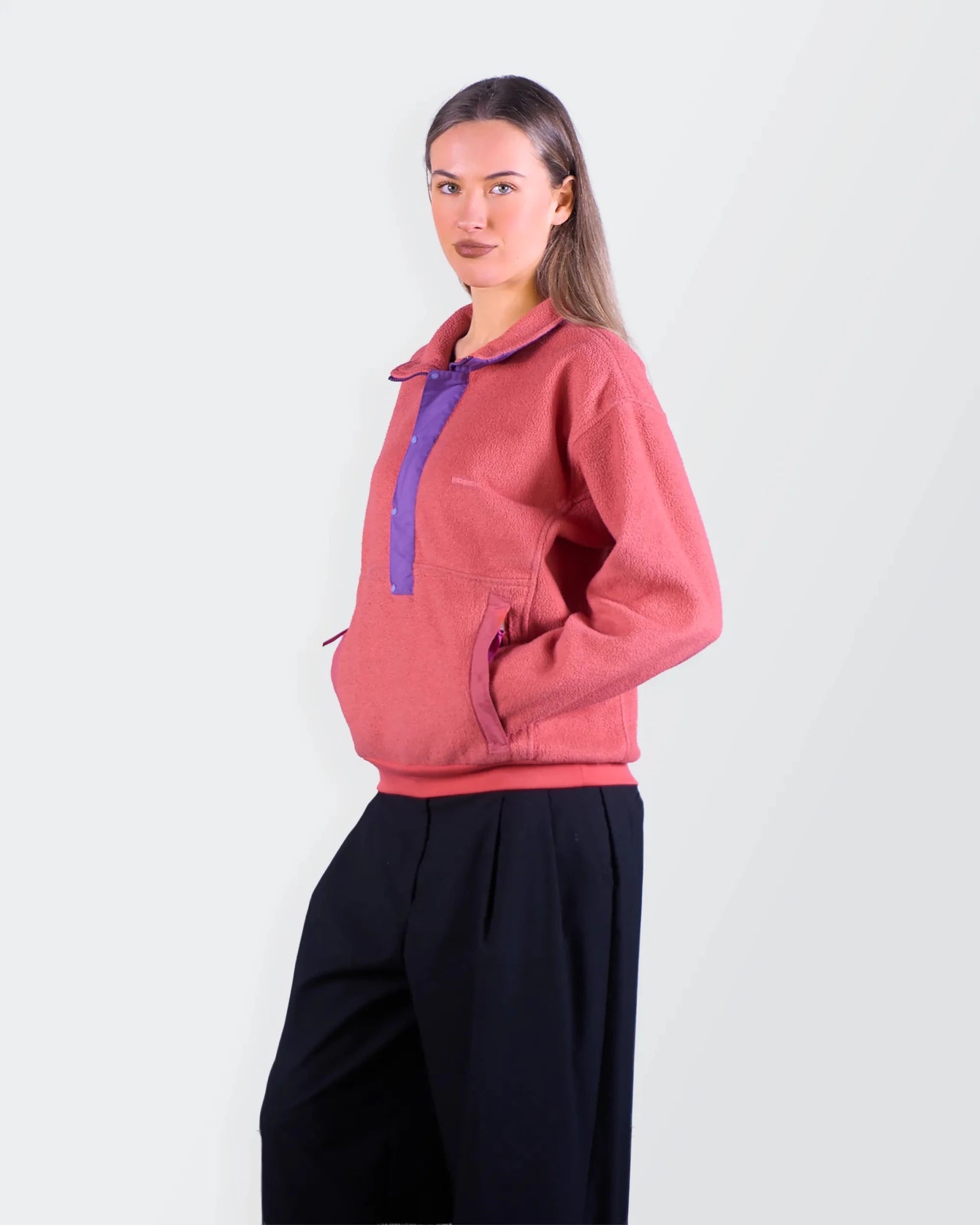 Patagonia Orange Fleece Sweater - M
