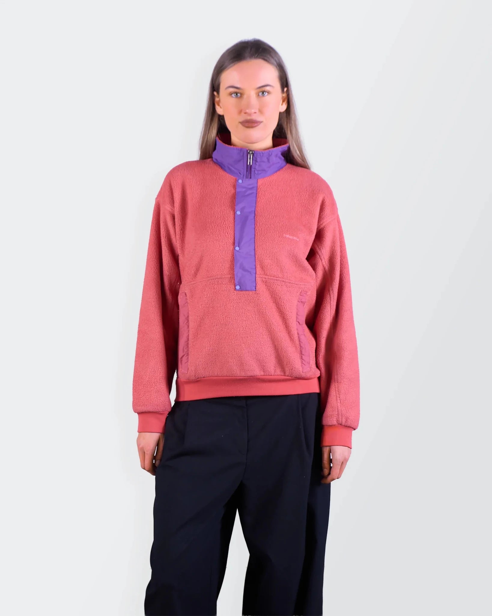 Patagonia Orange Fleece Sweater - M