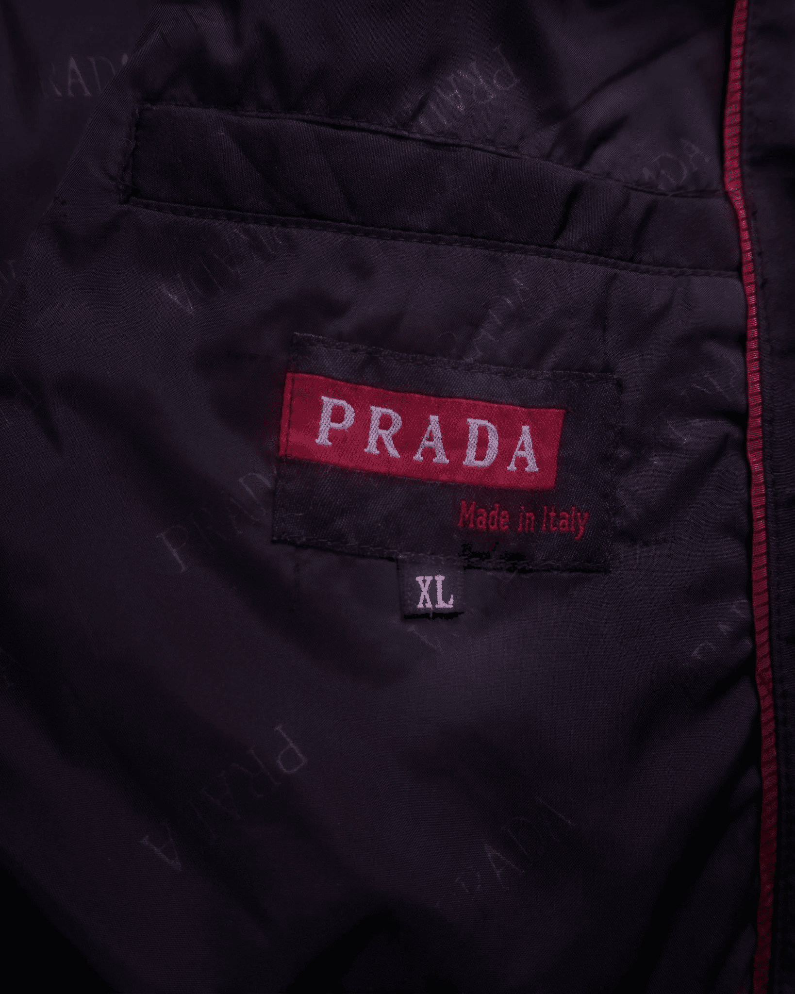 Prada Black Rain Jacket - M