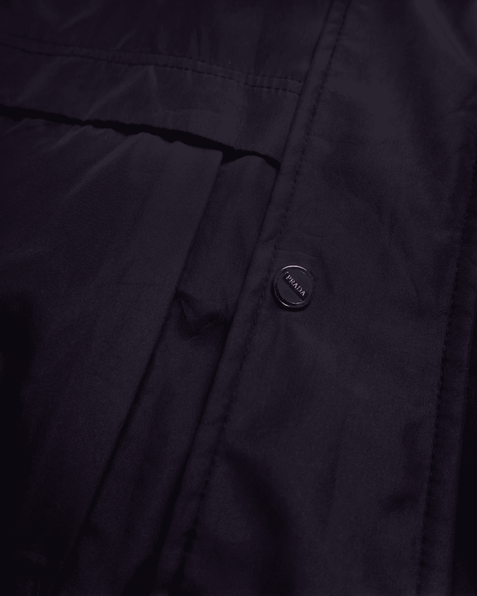 Prada Black Rain Jacket - M