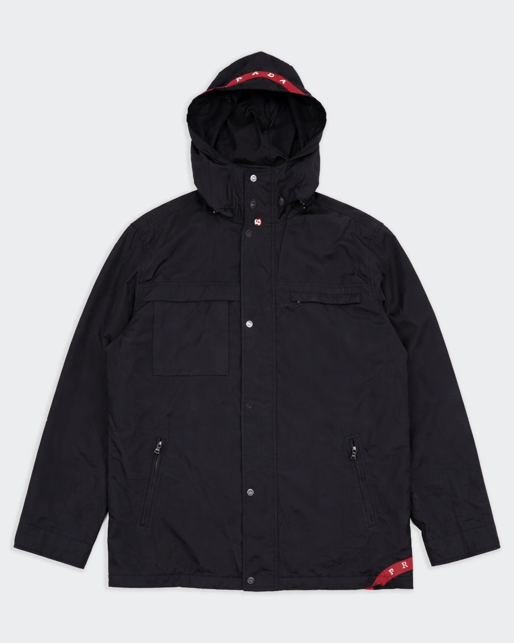 Prada Black Rain Jacket - M
