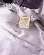 Redskins Brown Leather Bomber Jacket - M