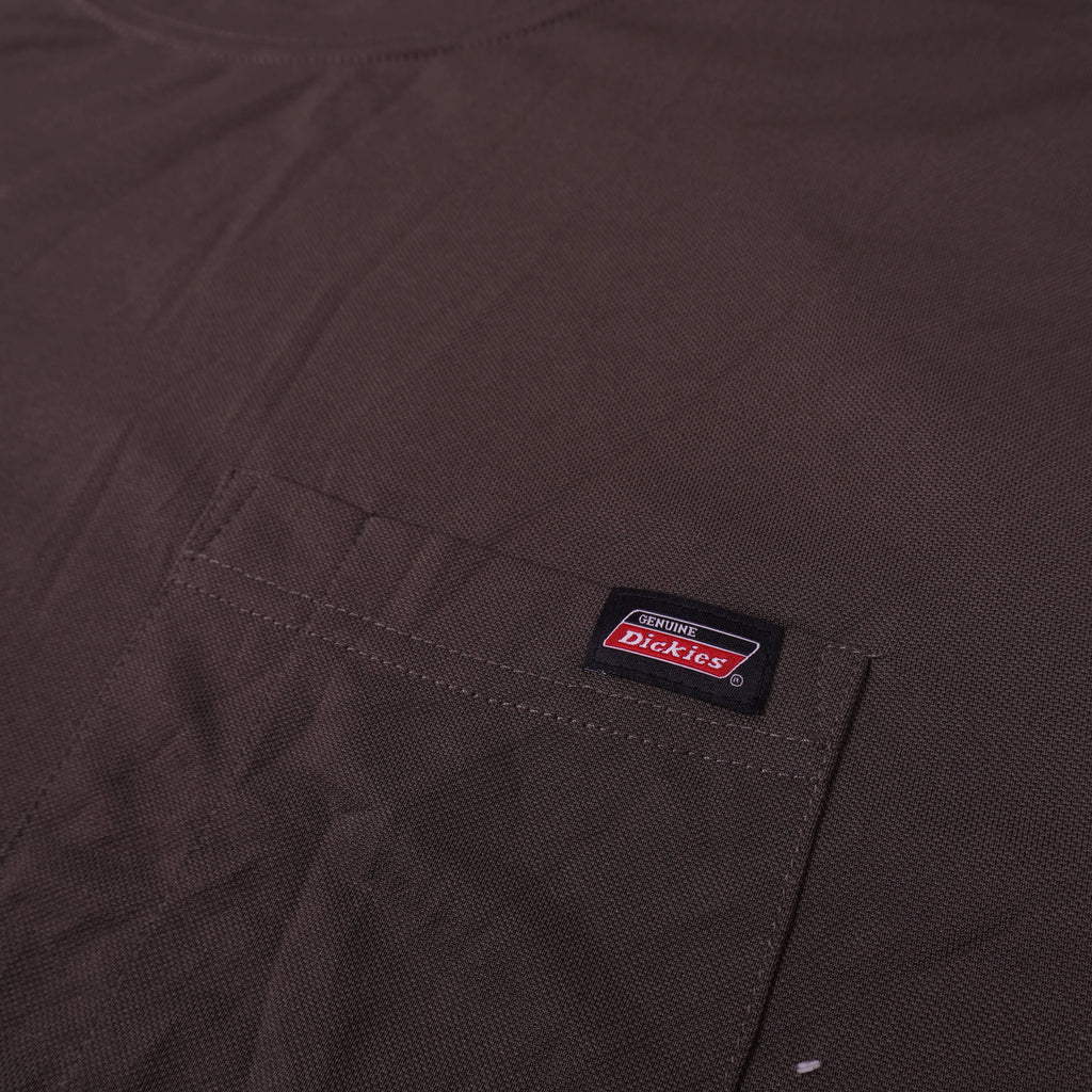 Dickies Brown Polyester Long Sleeve T-shirt - M