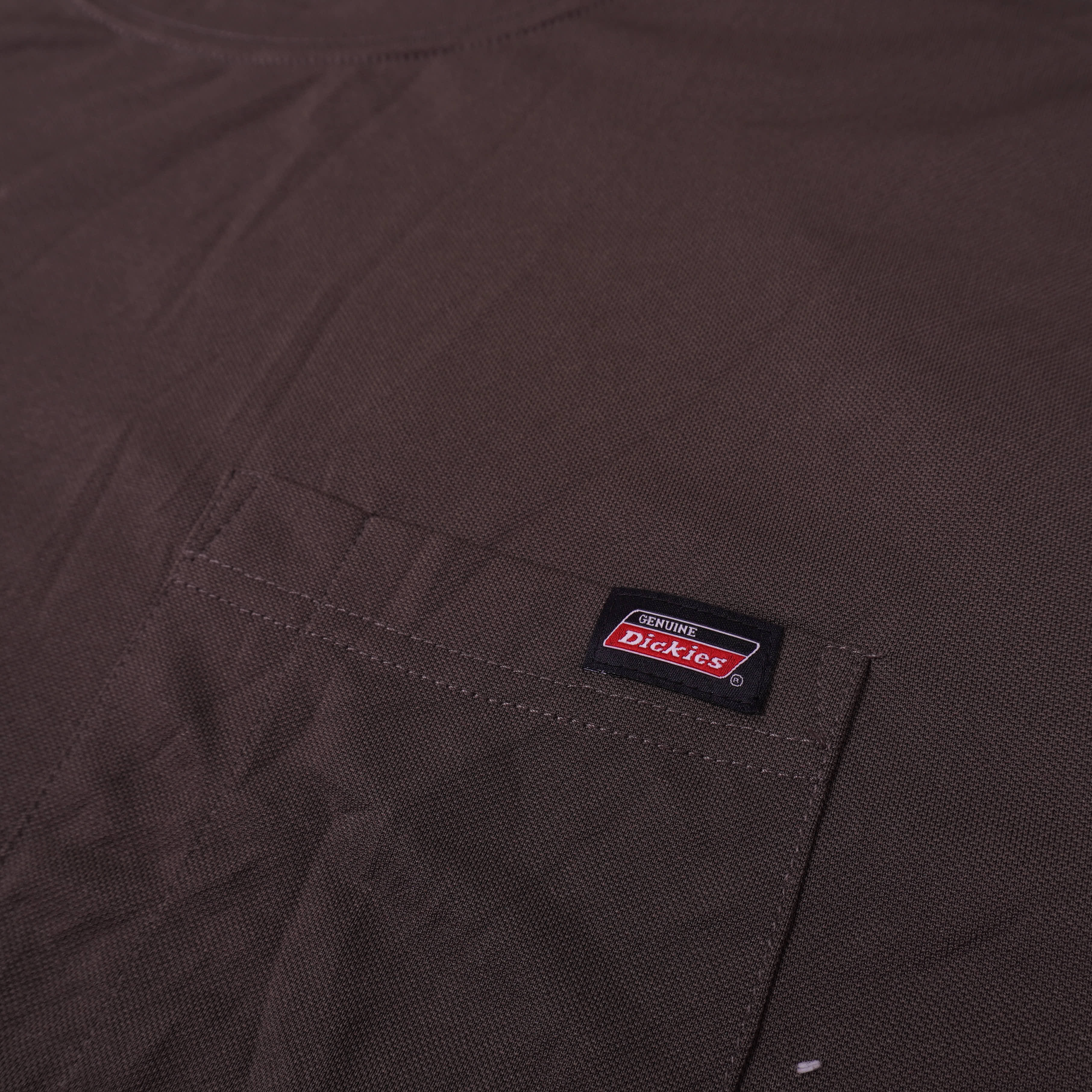 Dickies Brown Polyester Long Sleeve T-shirt - M