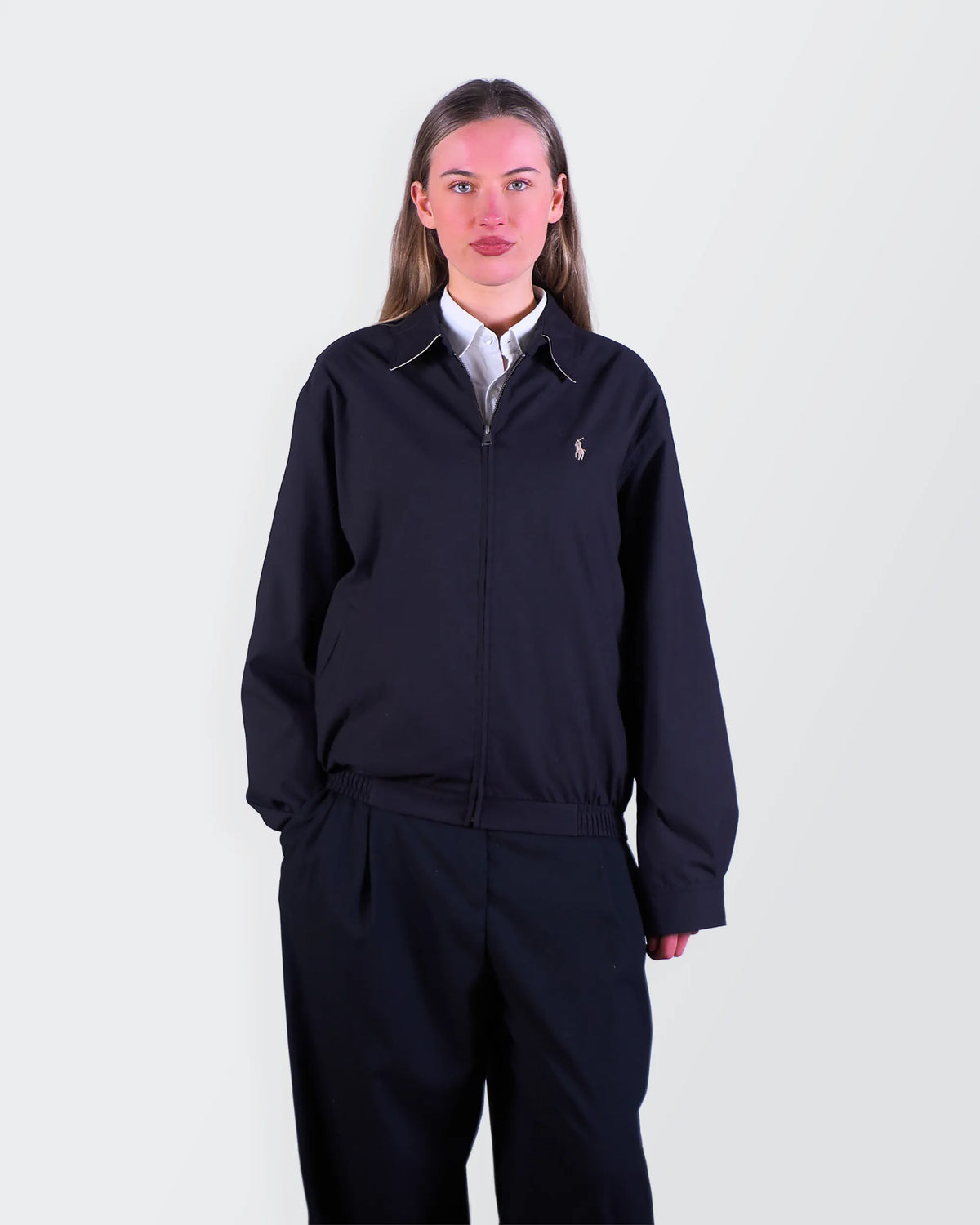 Polo Ralph Lauren Navy Harrington Jacket - M