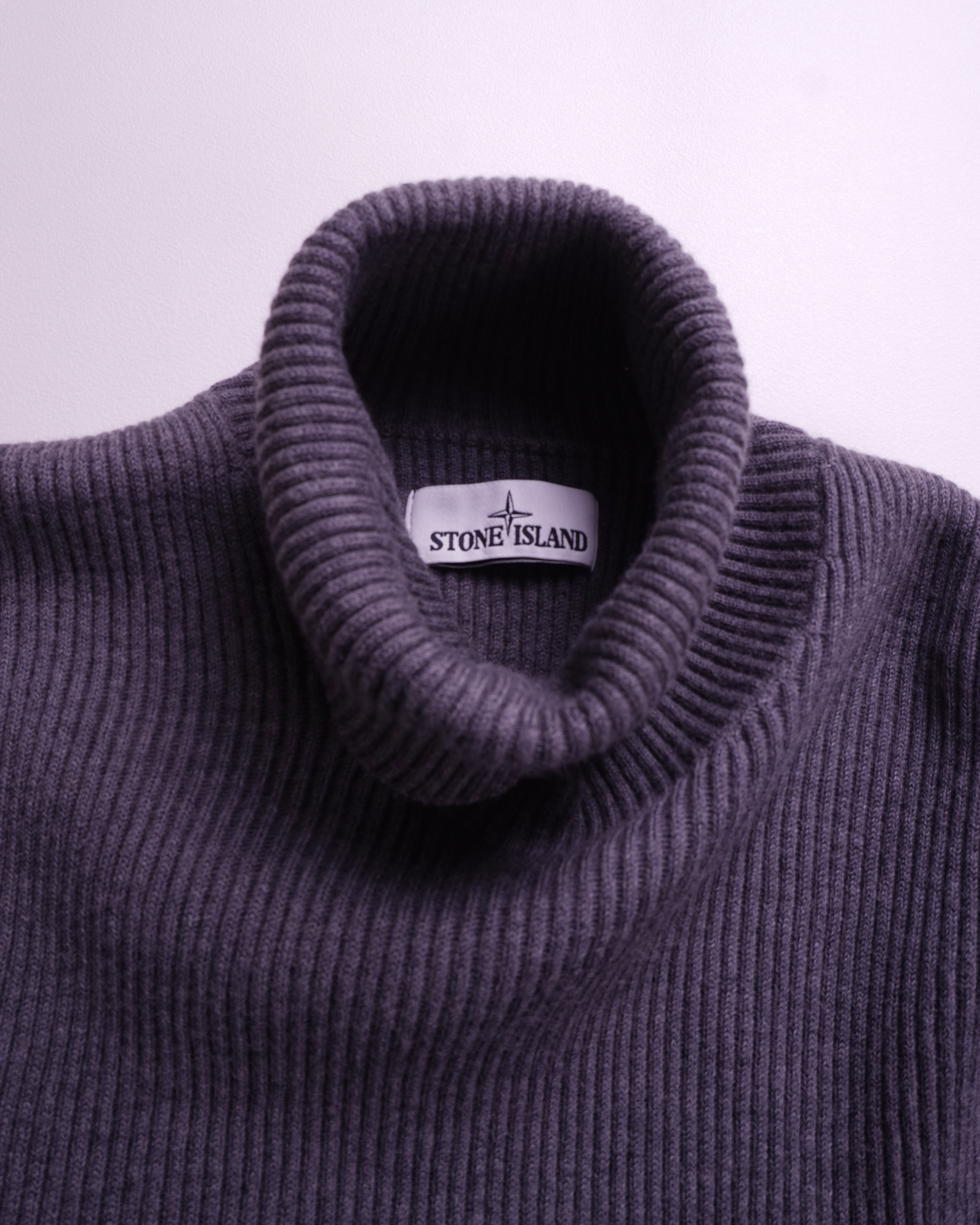 Stone Island Grey Turtleneck Sweater - XL