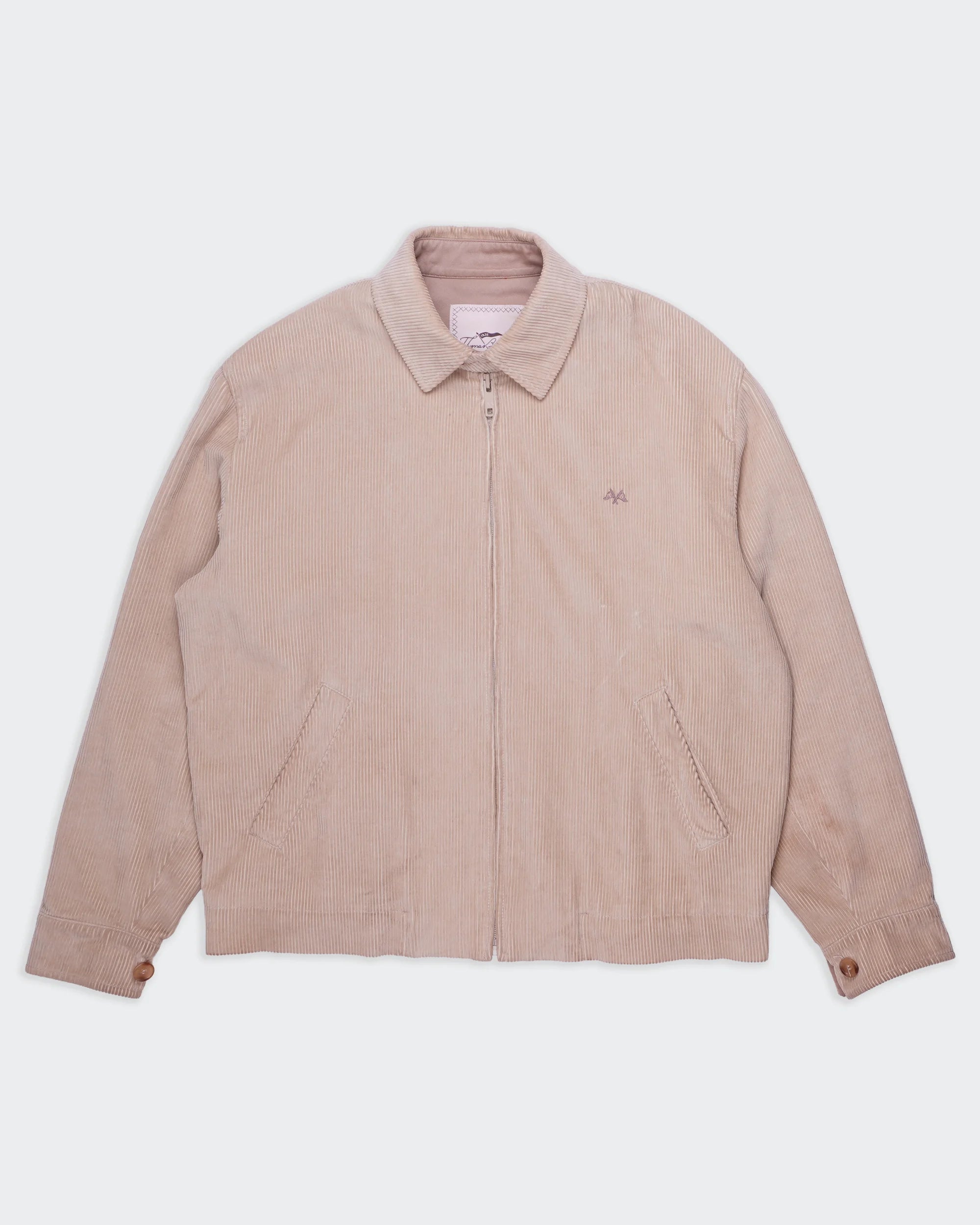 Burberry 2000's Beige Corduroy Harrington Jacket - XL