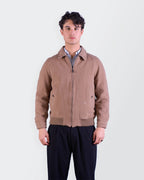 Burberry 2000's Beige Wool Bomber Jacket - S