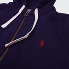 Ralph Lauren Navy Full-Zip Hoodie - XL