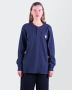 Carhartt Navy Cotton Long Sleeve T-shirt - L
