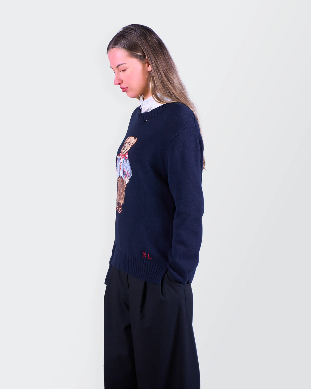 Ralph Lauren Navy Crewneck Sweater - M