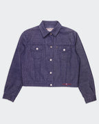 Burberry 2000's Blue Cropped  Jacket - L