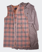 Burberry 1990's Beige Cotton Trenchcoat - XXL