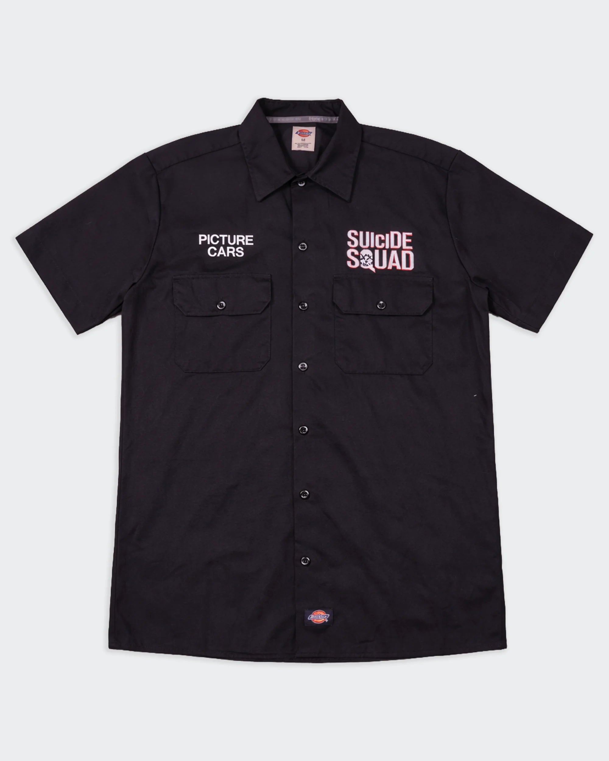 Dickies Black Cotton Button-up Shirt - M