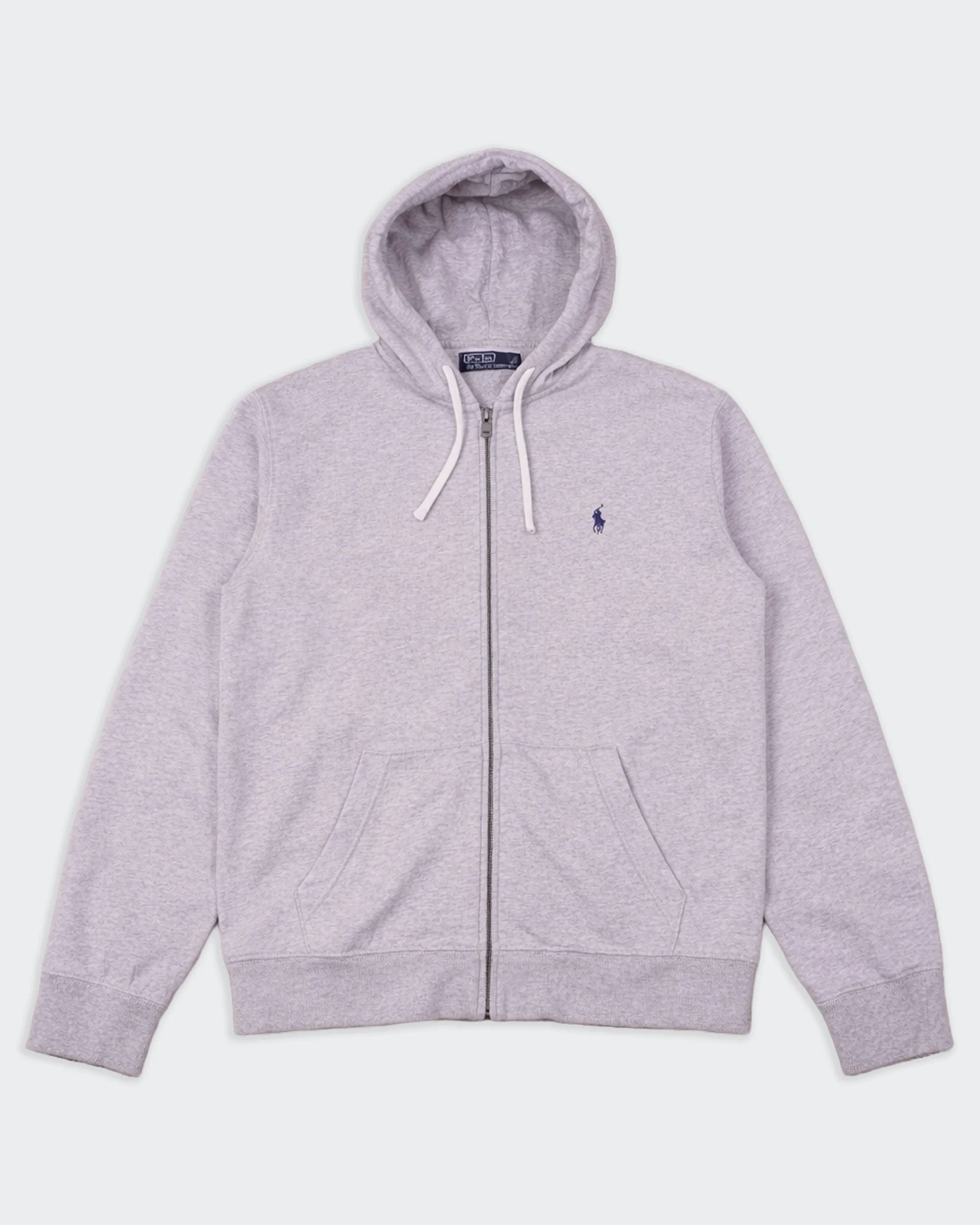 Ralph Lauren Grey Full-Zip Hoodie - L