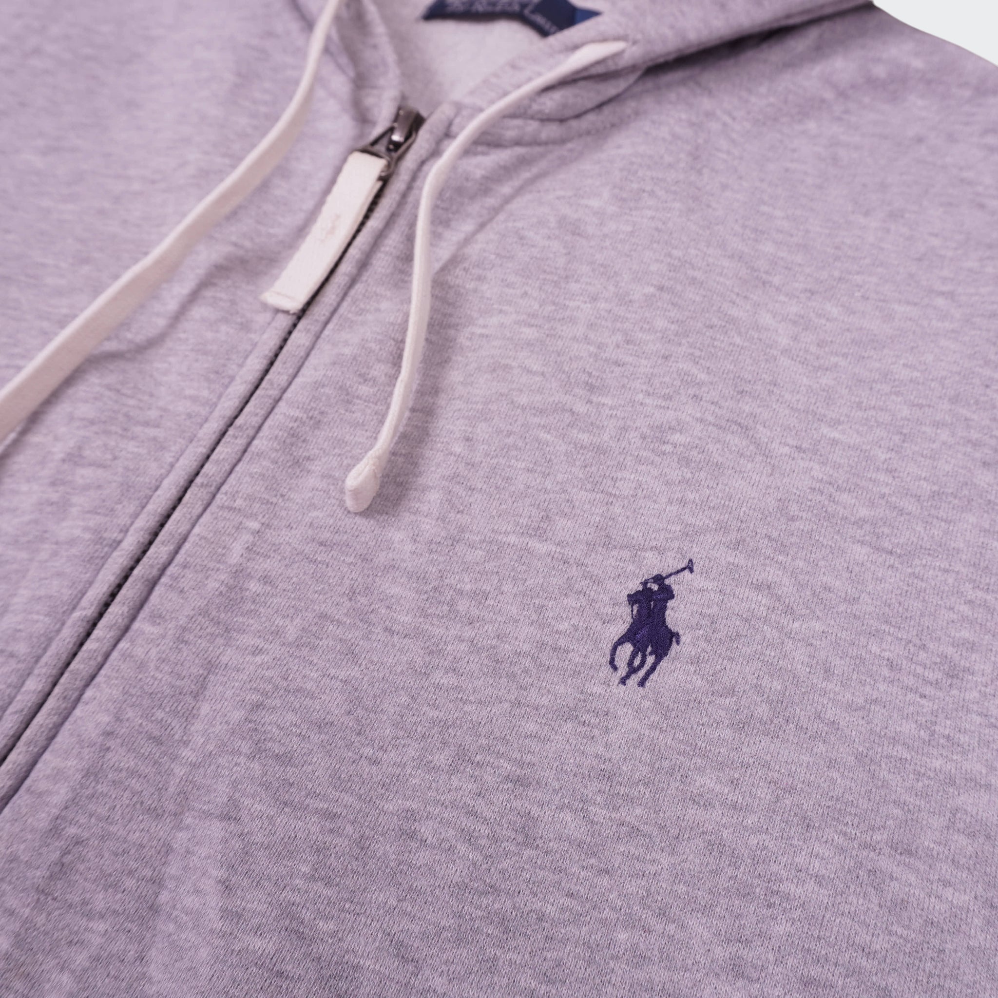 Ralph Lauren Grey Full-Zip Hoodie - L