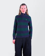 Ralph Lauren Navy Quarter-zip Sweater - S