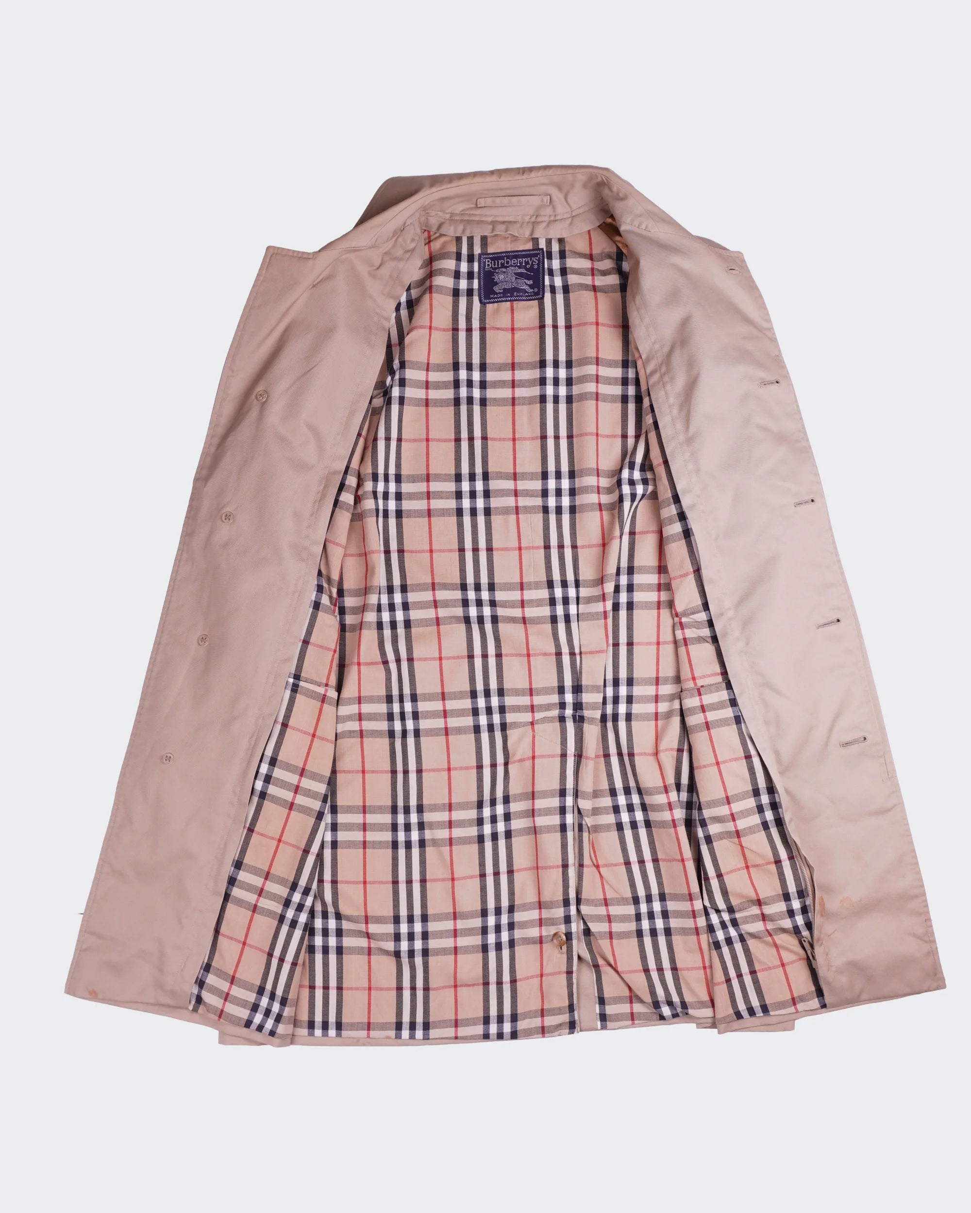Burberry 1990's Beige  Car Coat - L
