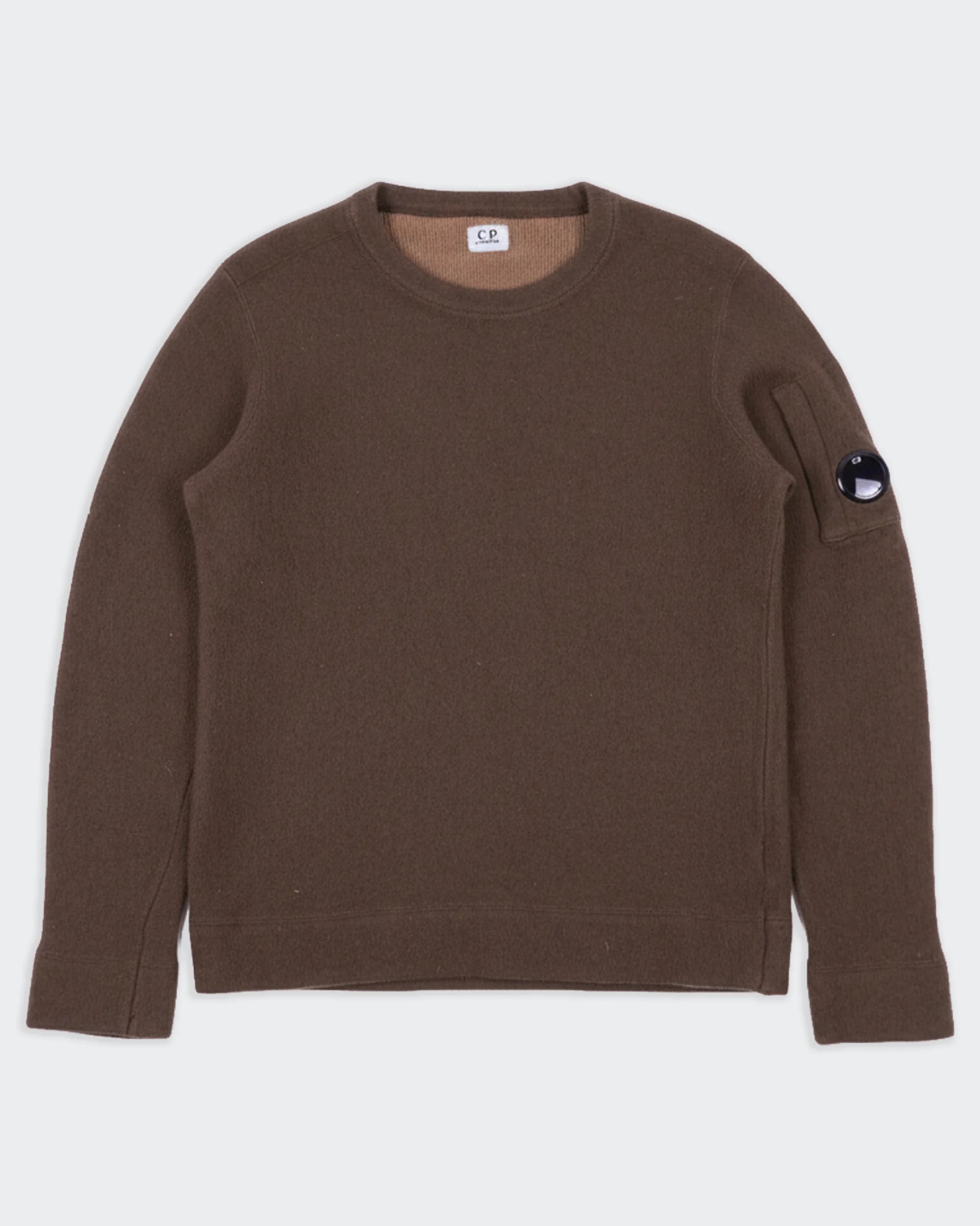 C.P. Company Brown Wool Crewneck Sweater - S