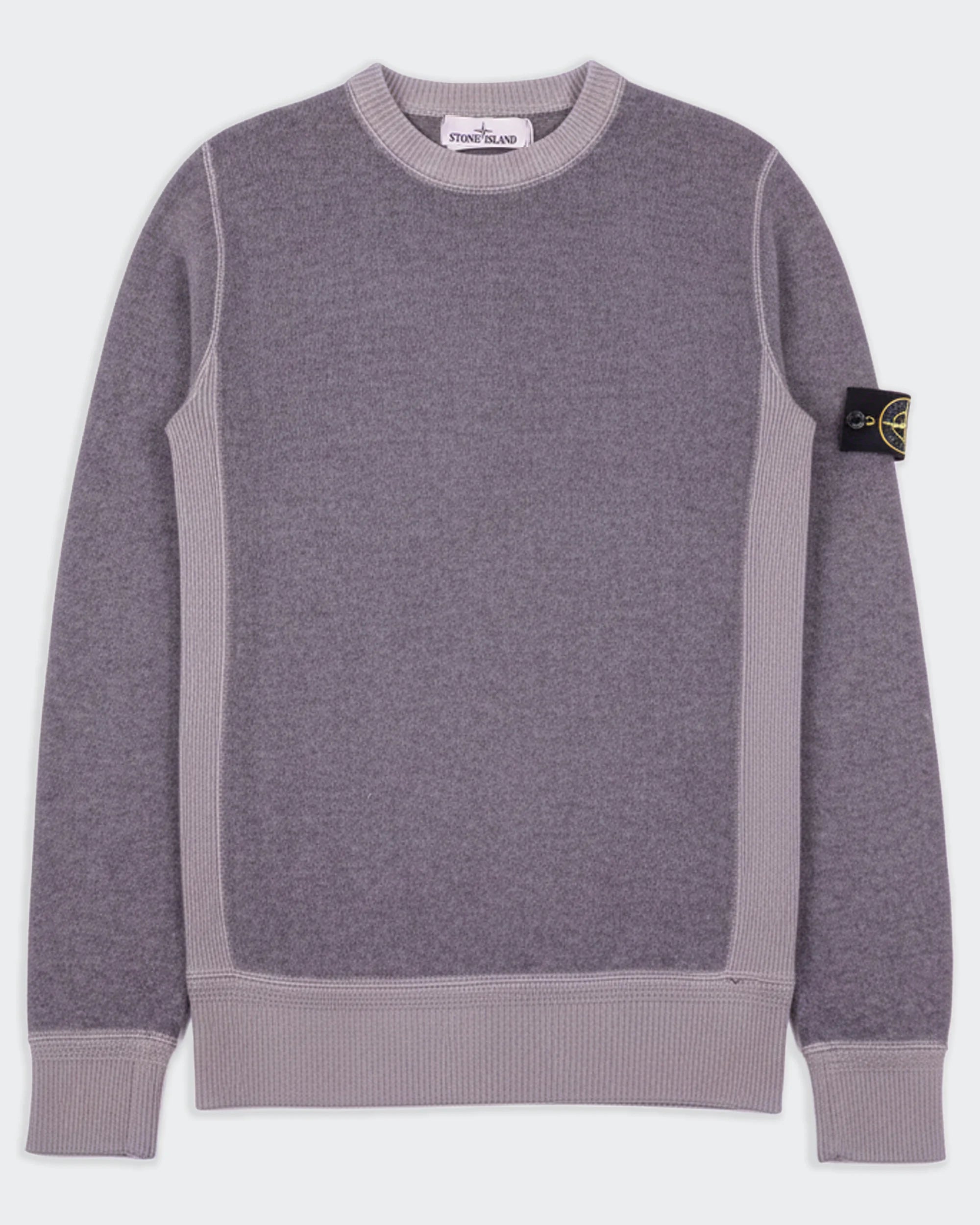 Stone Island Grey Wool Crewneck Sweater - S