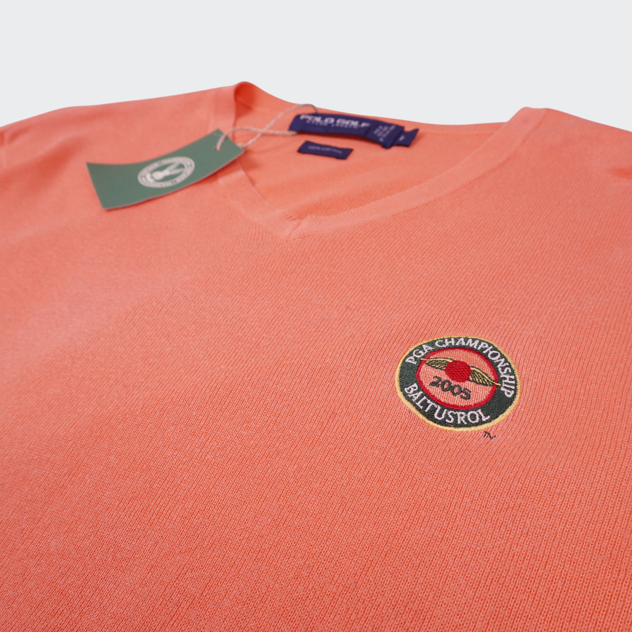 Ralph Lauren Ralph Lauren Orange  V-neck Sweater - L