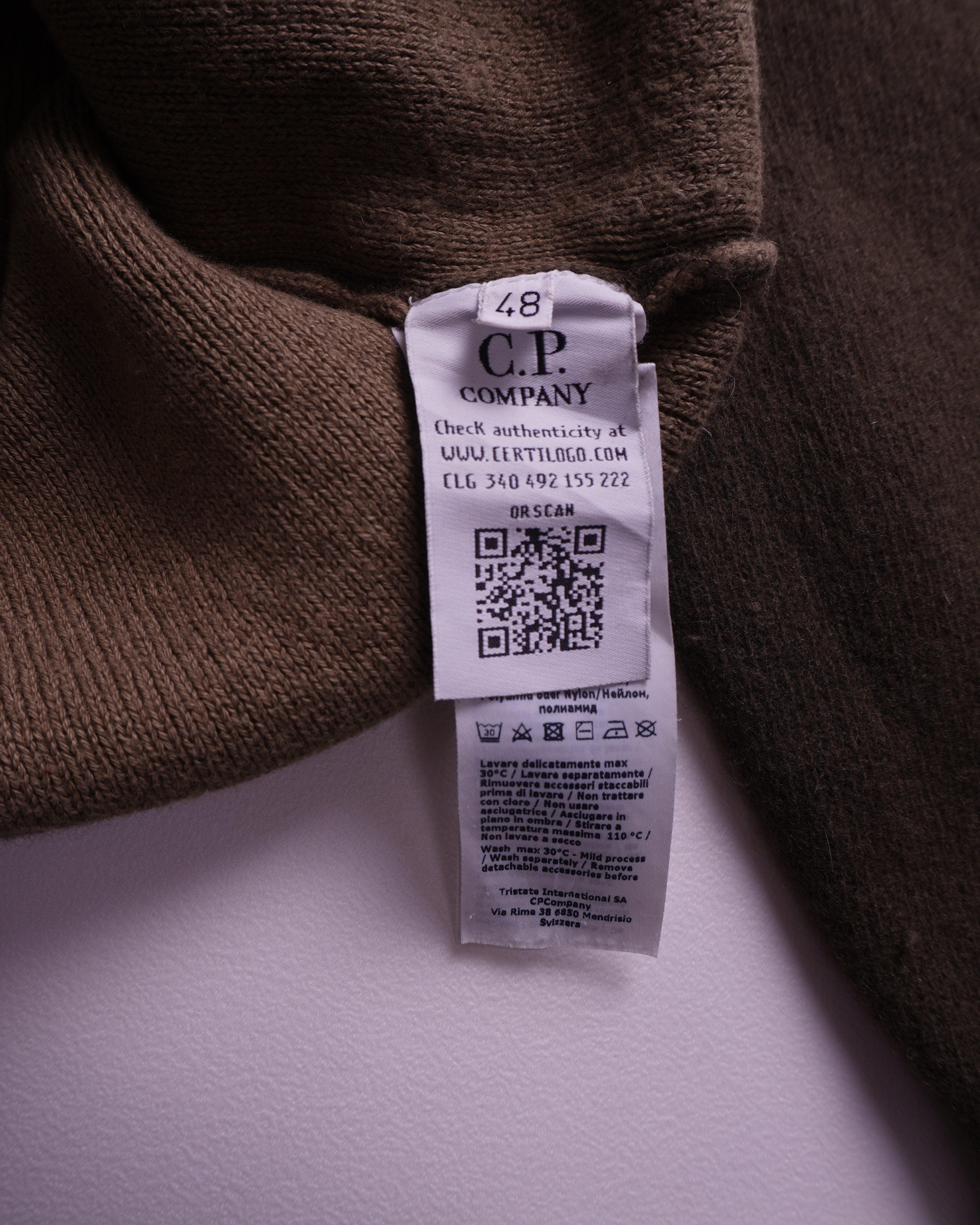 C.P. Company Brown Wool Crewneck Sweater - S