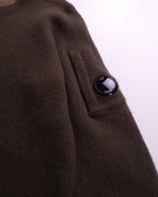 C.P. Company Brown Wool Crewneck Sweater - S