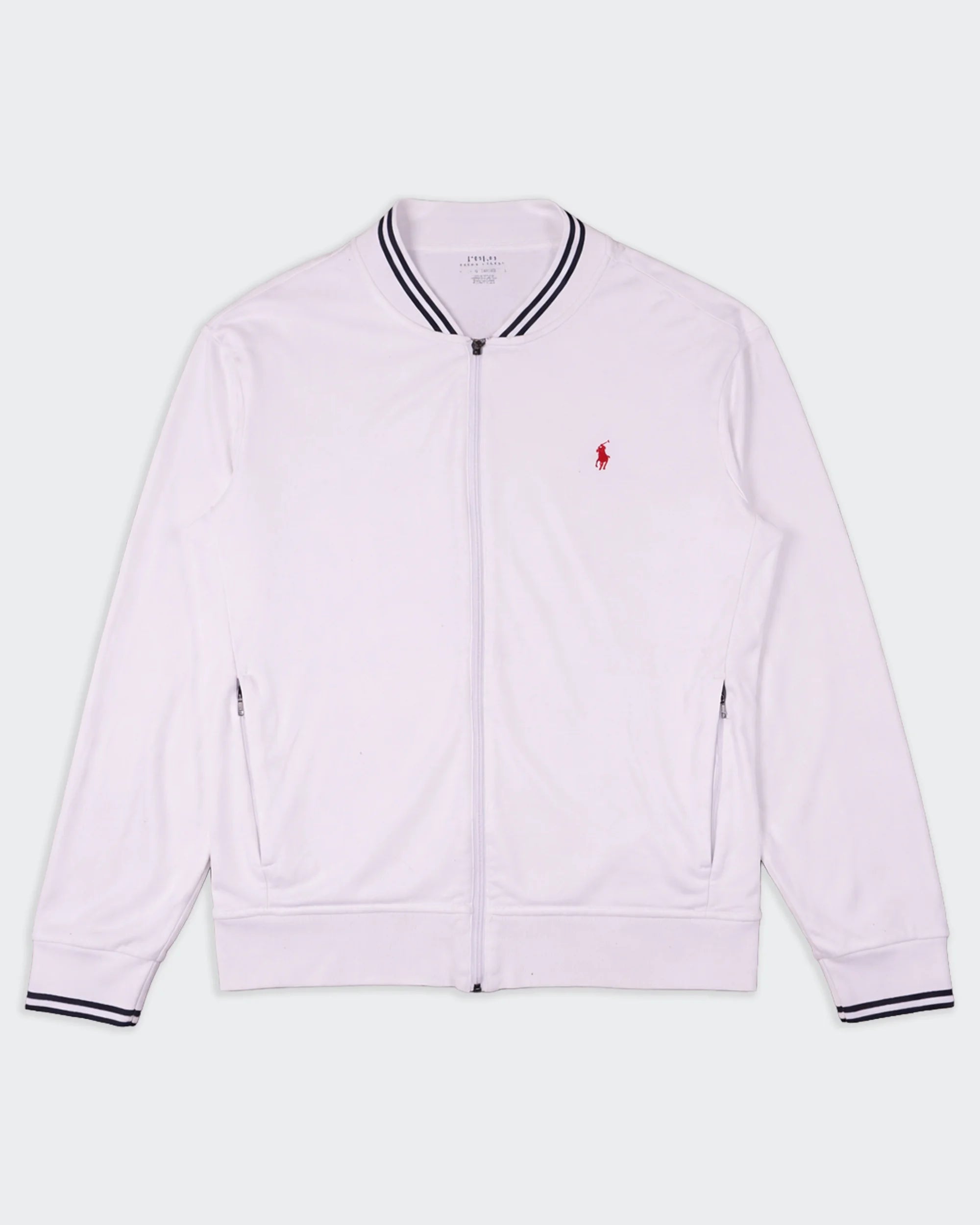 Ralph Lauren White  Track Jacket - L