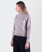 Yve Saint Laurent Grey Wool Turtleneck Sweater - XS