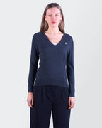 Ralph Lauren Navy  V-neck Sweater - S