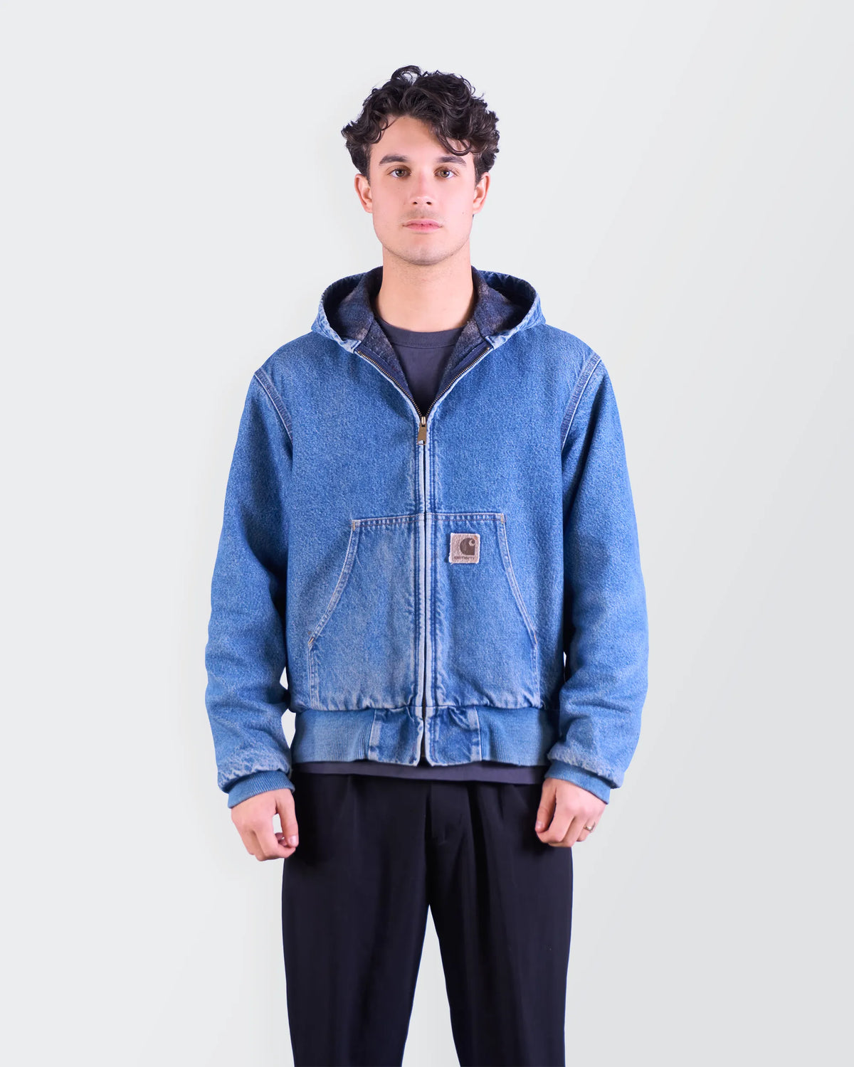 Carhartt 1990s Blue Denim Jacket - M