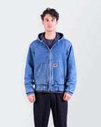 Carhartt 1990's Blue Denim Jacket - M