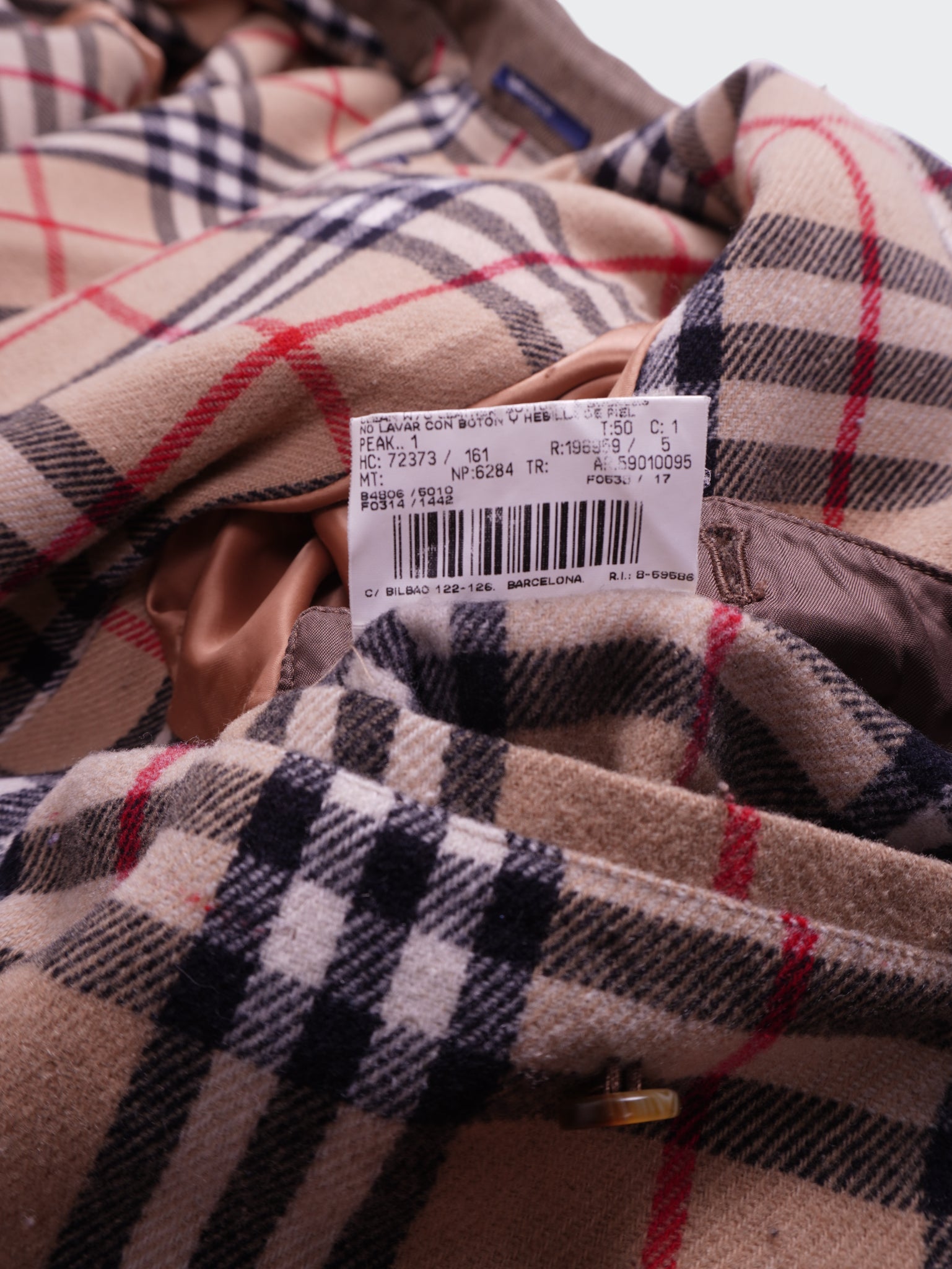 Burberry 1990's Brown Wool Car Coat - XL