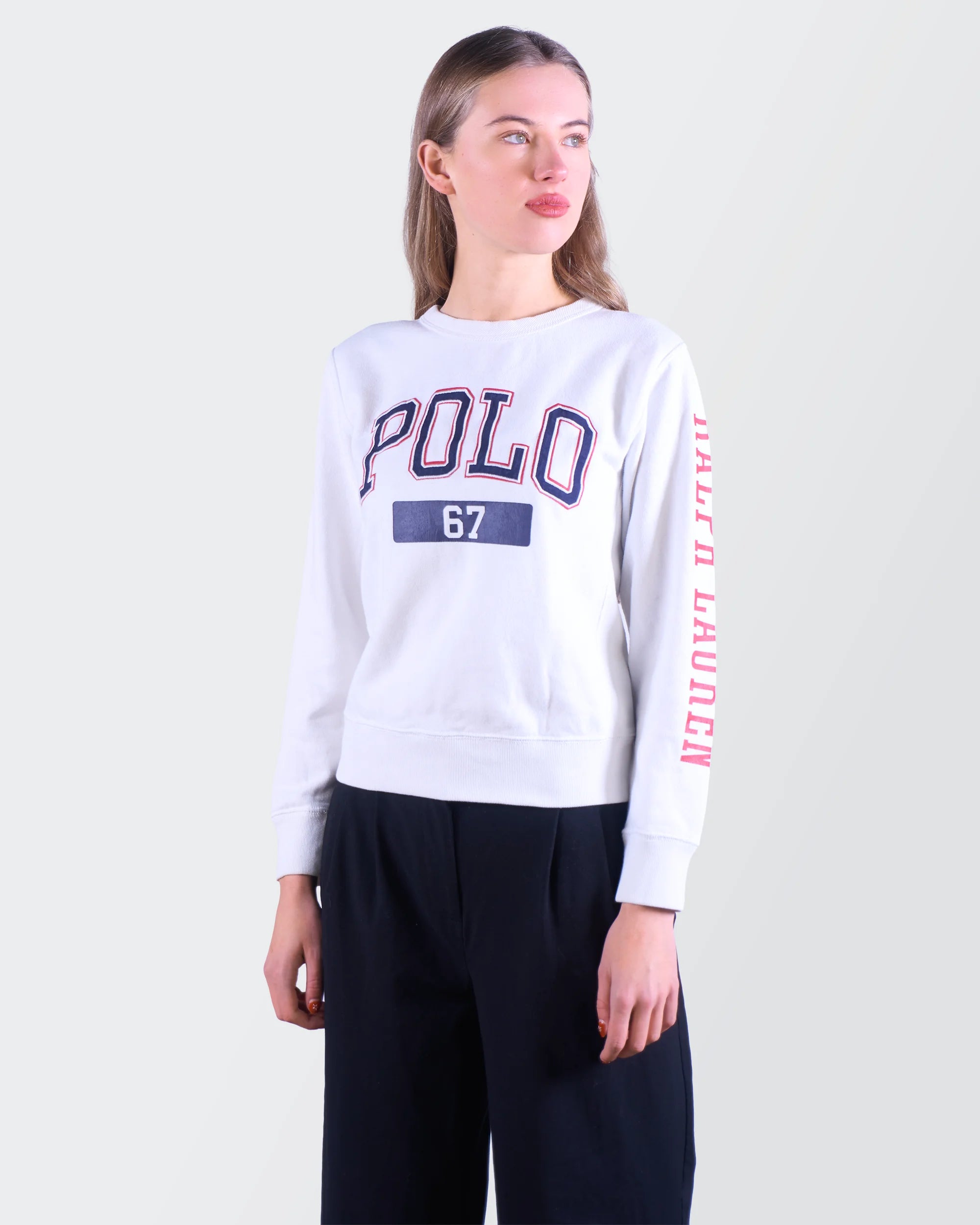 Ralph Lauren White  Crewneck Sweater - S