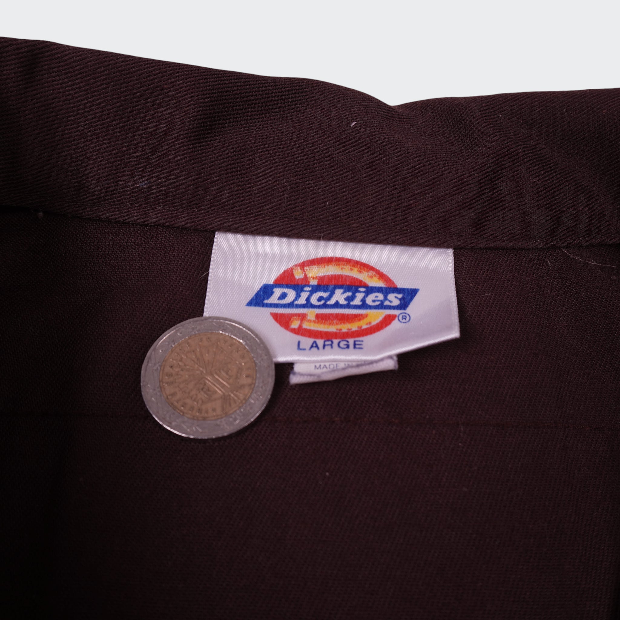 Dickies Brown Button-up Shirt - L