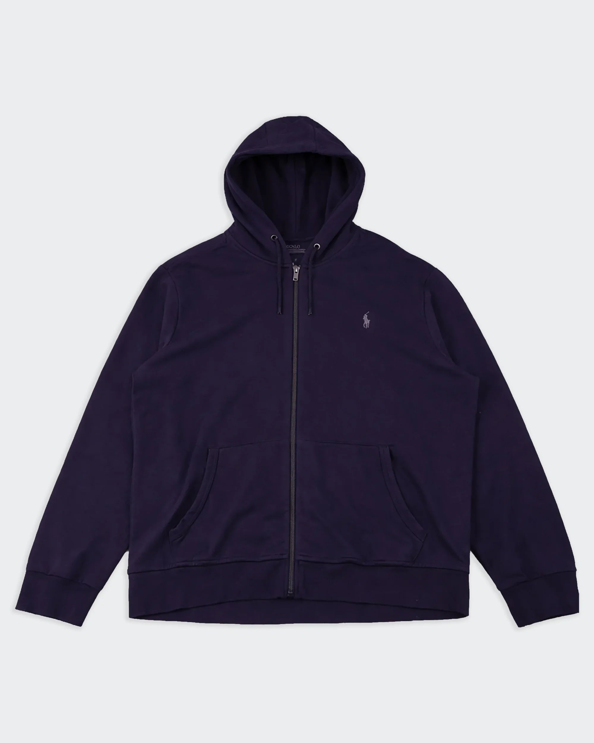 Ralph Lauren Navy Full-Zip Hoodie - XXL