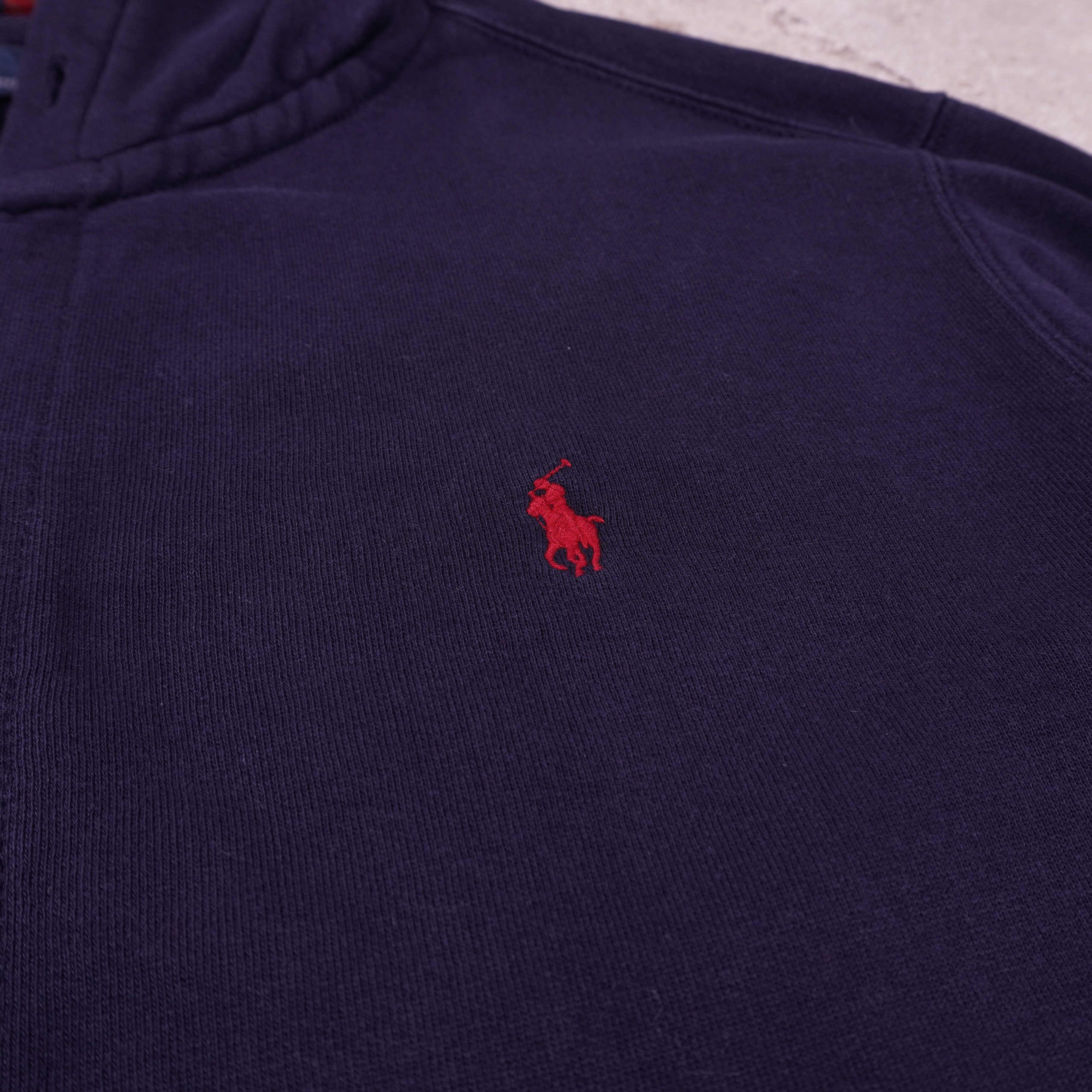 Ralph Lauren Navy  Full-Zip Hoodie - XXL