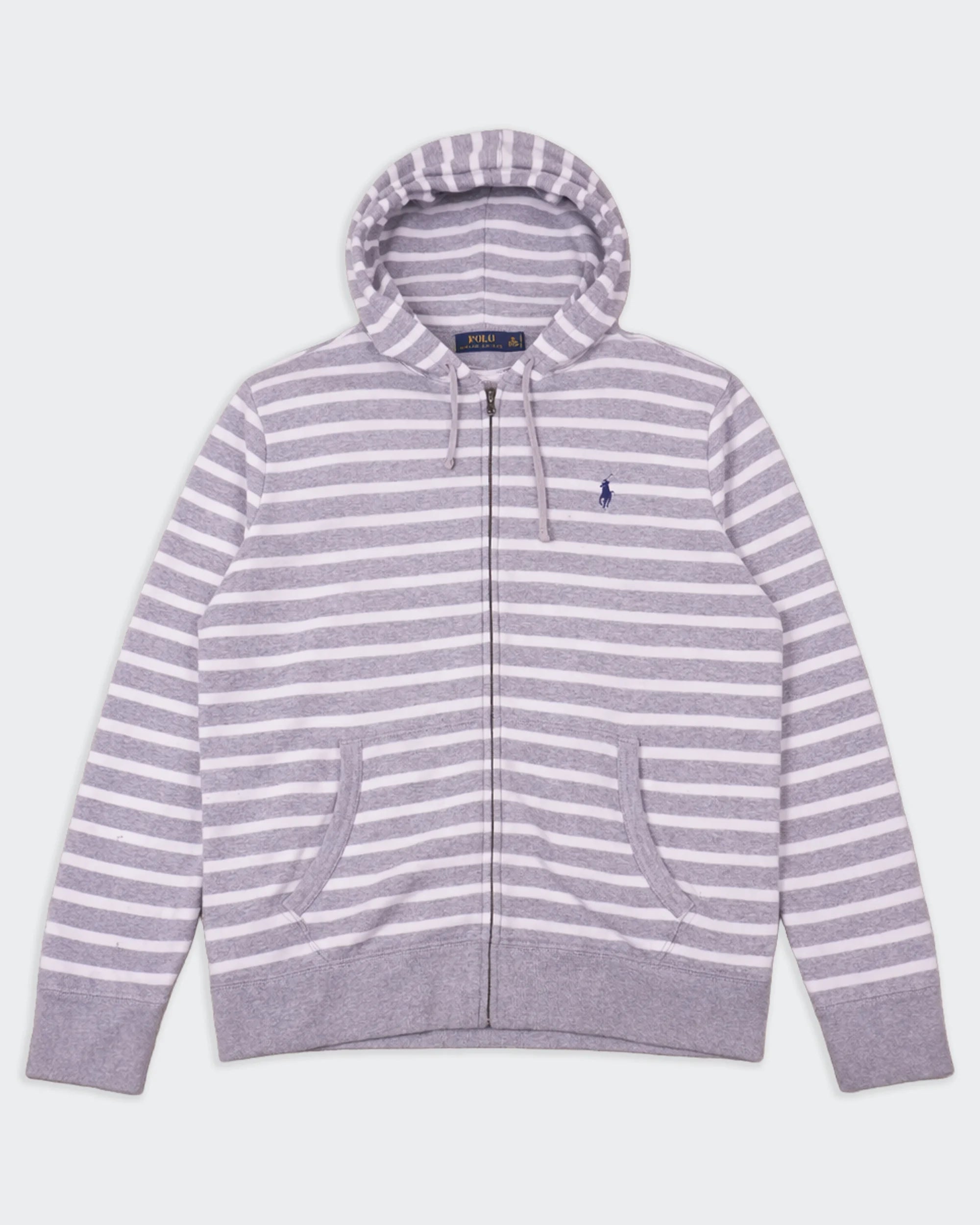 Ralph Lauren Grey Full-Zip Hoodie - XXL