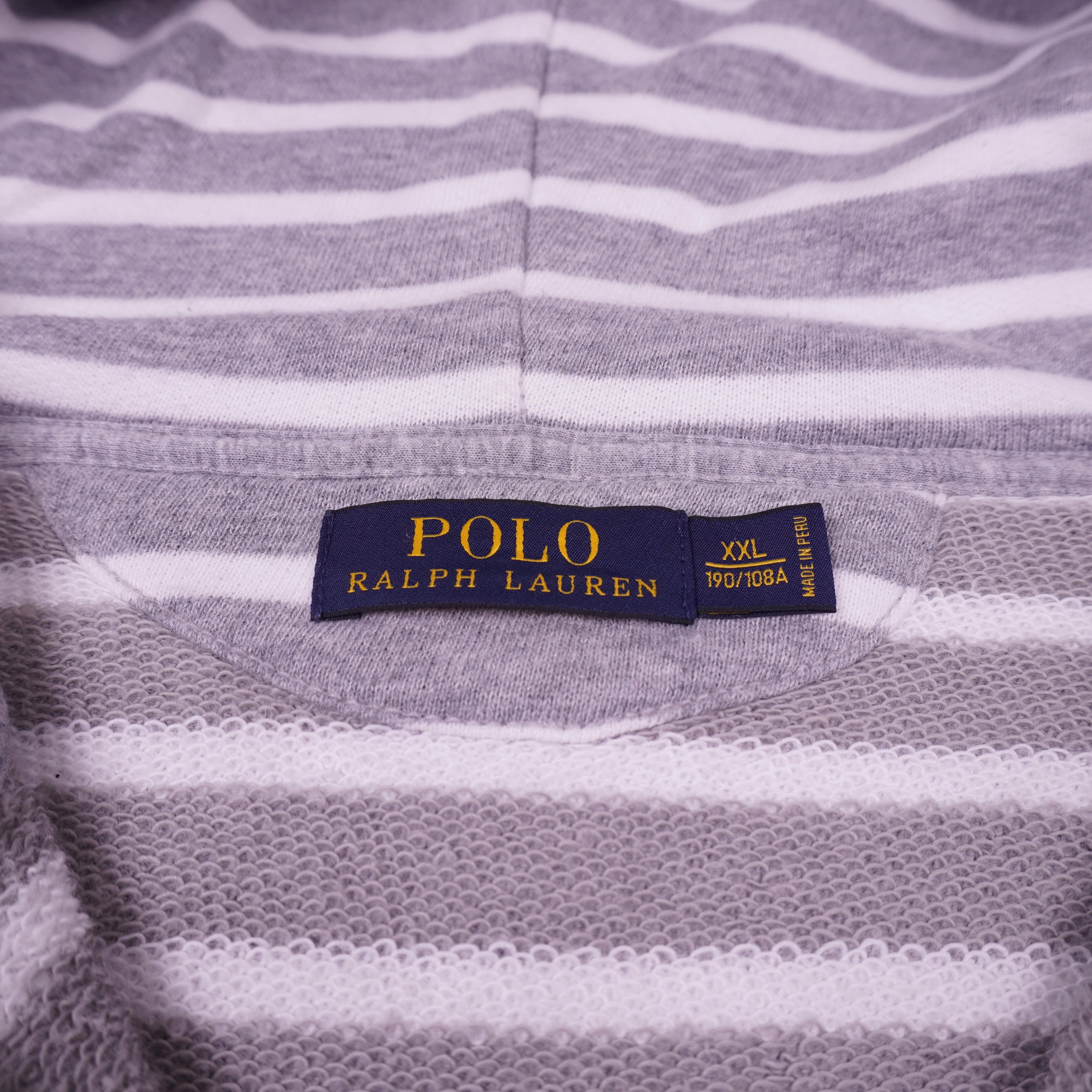 Ralph Lauren Grey Full-Zip Hoodie - XXL