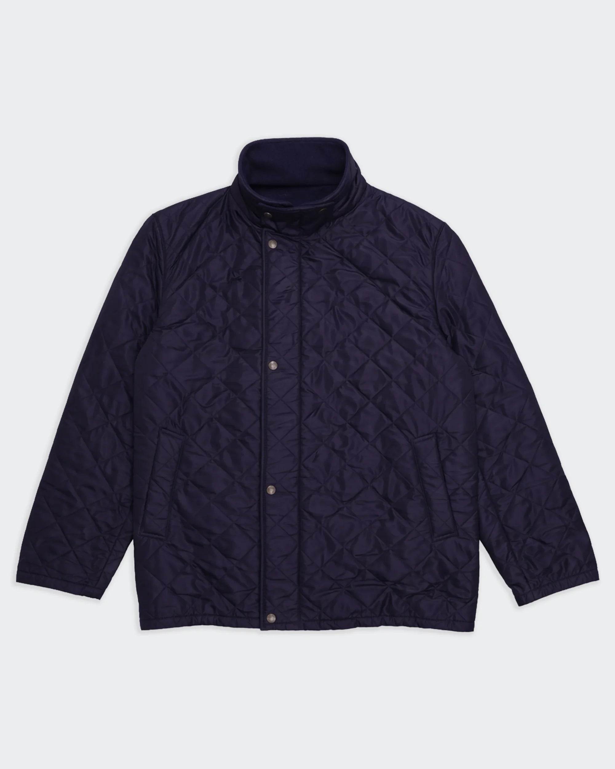 Burberry Navy  Quilted Jacket - XL