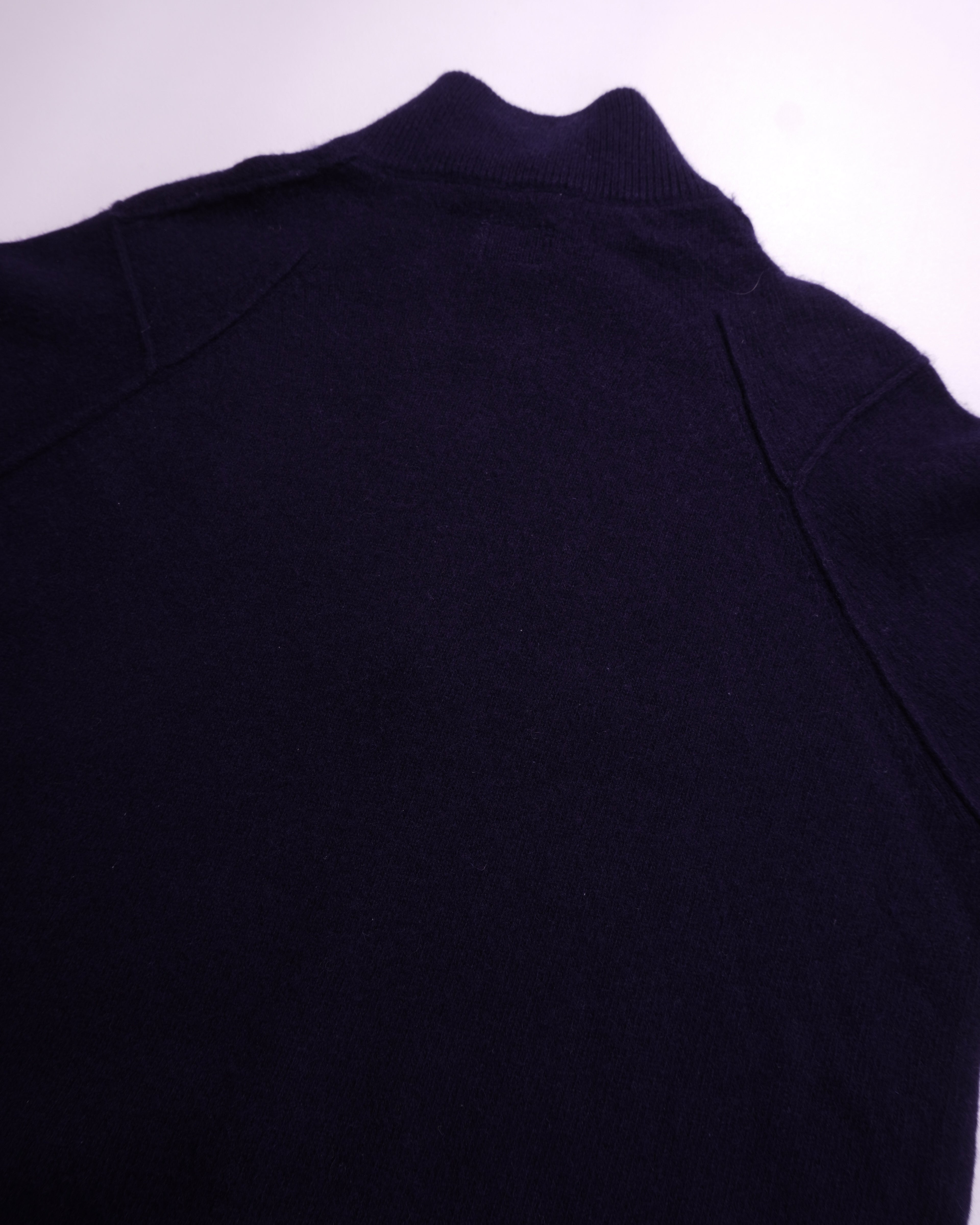 C.P. Company Navy Quarter-zip Sweater - L