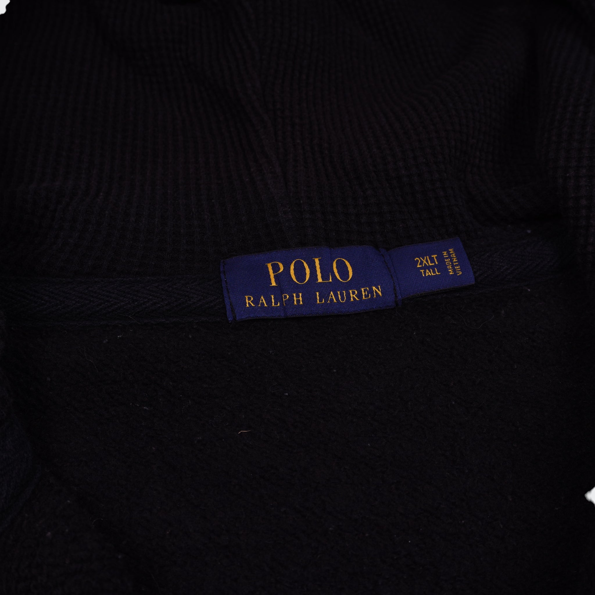 Ralph Lauren Black Full-Zip Hoodie - XXL