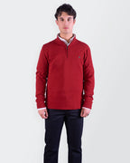 Ralph Lauren Red  Quarter-zip Sweater - M