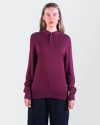 Ralph Lauren Purple  Long Sleeve Polo Shirt - L