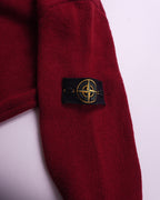 Stone Island Red Wool Crewneck Sweater - XL
